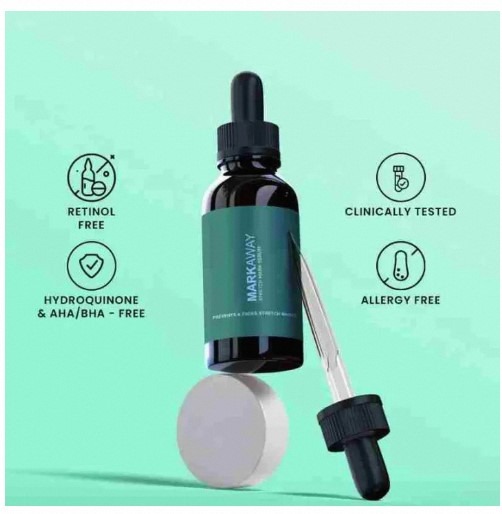 Markaway Stretch Mark Serum , Advanced Stretch Mark Serum 30ml Hydrating Repairing Formula Reduces Scars Fades Marks Evens Skin Tone Daily Skincare view 3
