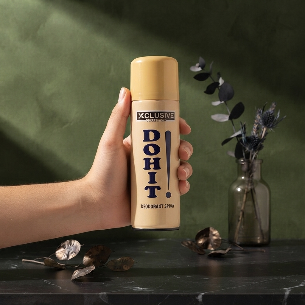 Xclusive Collection Dohit Deodorant Spray 150ml Long Lasting Fragrance Daily Freshness Stylish Design For Men And Women