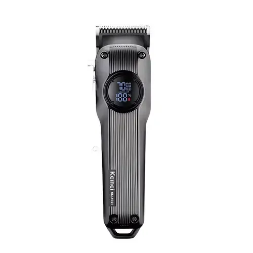 Model 1551 Professional Men Hair Clipper Stainless Steel Blades USB Rechargeable 2000mAh Battery LCD Display