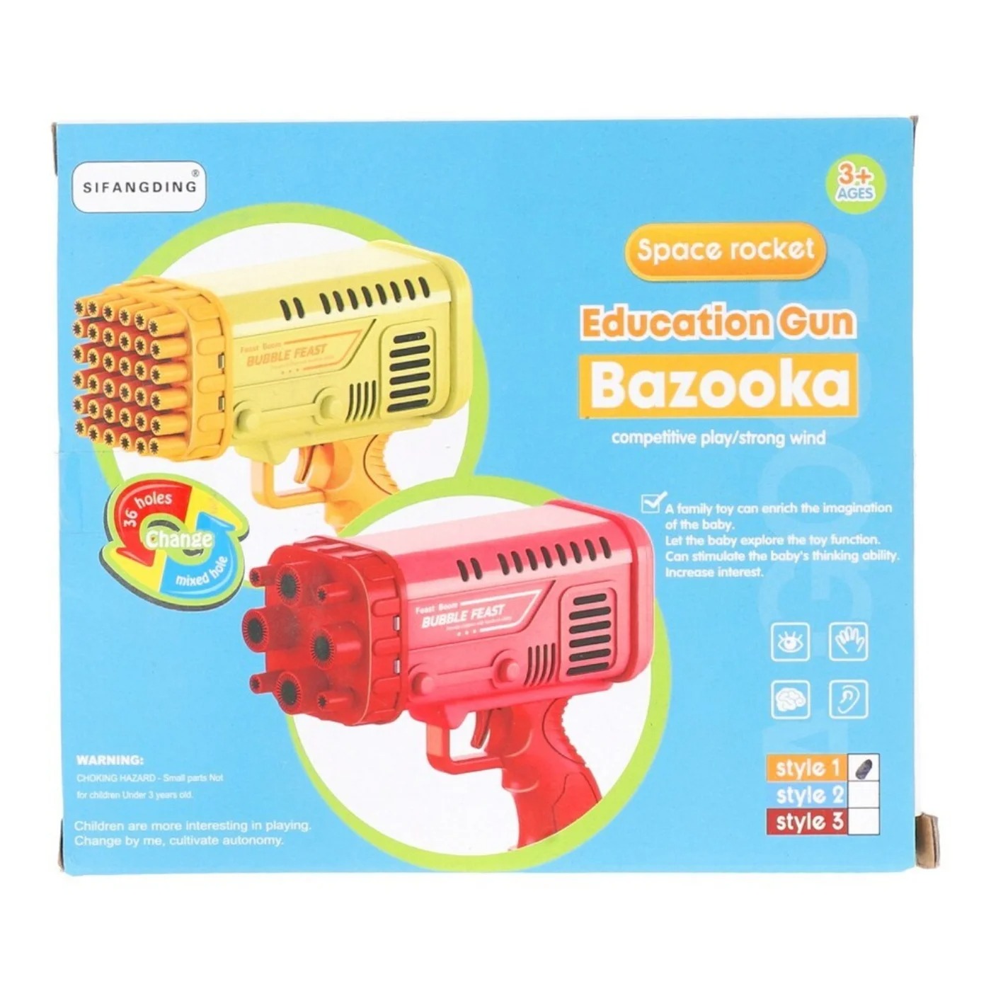 Feast Boom Bubble Feast Bubble Gun for Kids Comes with a bubble solution bottle (Random Color) view 4