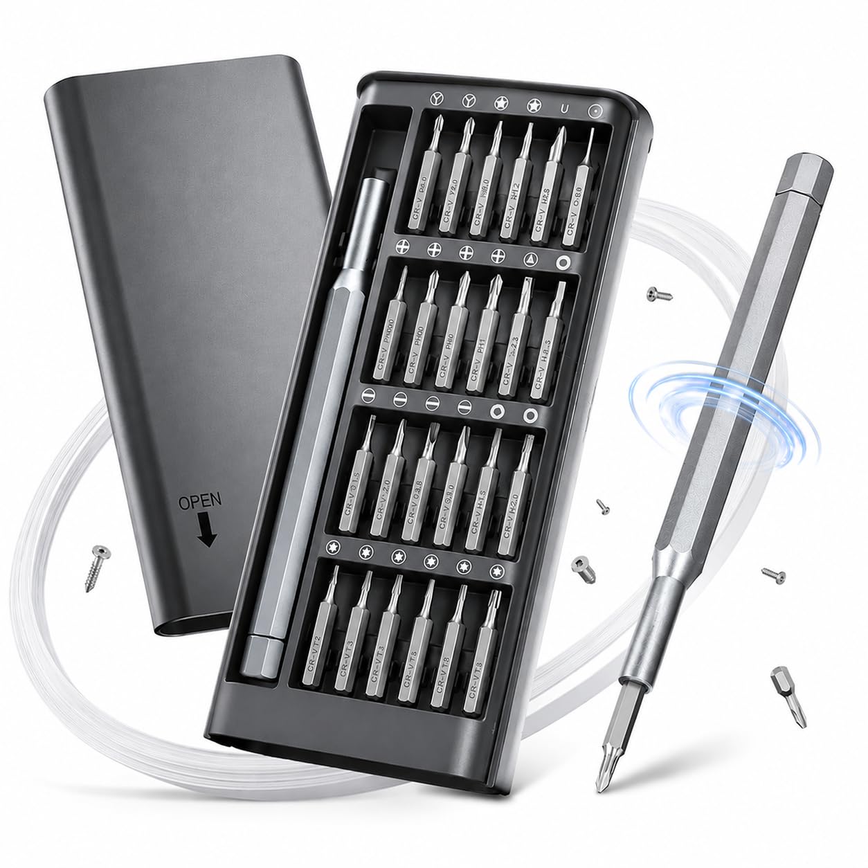 24 In 1 Screwdriver Bit Set Magnetic Disassembly Tool Durable Compact And Versatile Repair Kit For Daily Use - Buy Online in Pakistan at Zenbu Store