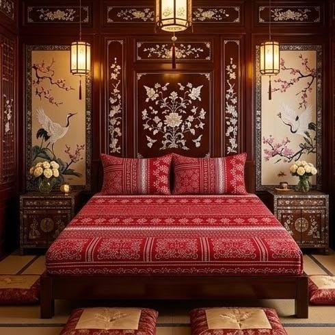 3D Crystal Cotton 3-piece Bedsheet Set AY0010049