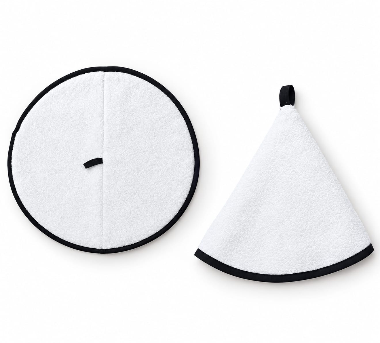 Premium Round Kitchen Towel With Hanging Loop Soft Absorbent Durable Design Perfect For Everyday Kitchen Use | Random Color view 3