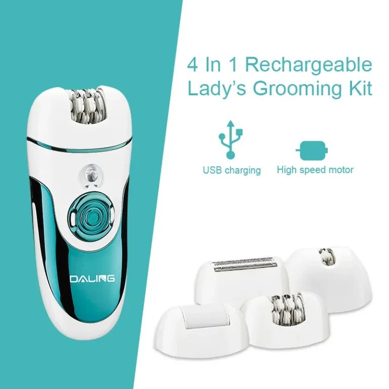 Daling DL 6018 4 In 1 Rechargeable Ladys Grooming Kit - Personal Care Accessory Designed For Hair Removal And Daily Maintenance Routine view 3