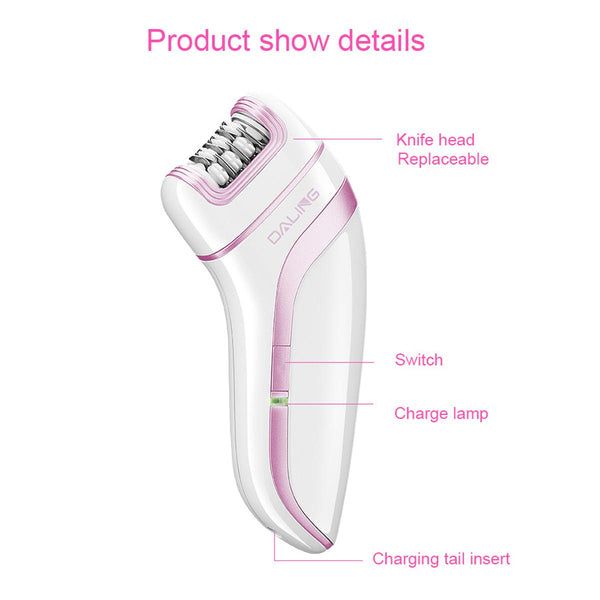 Daling DL 6015 Electric Rechargeable Epilator For Women - Personal Care Accessory Designed For Hair Removal And Daily Maintenance Routine view 3