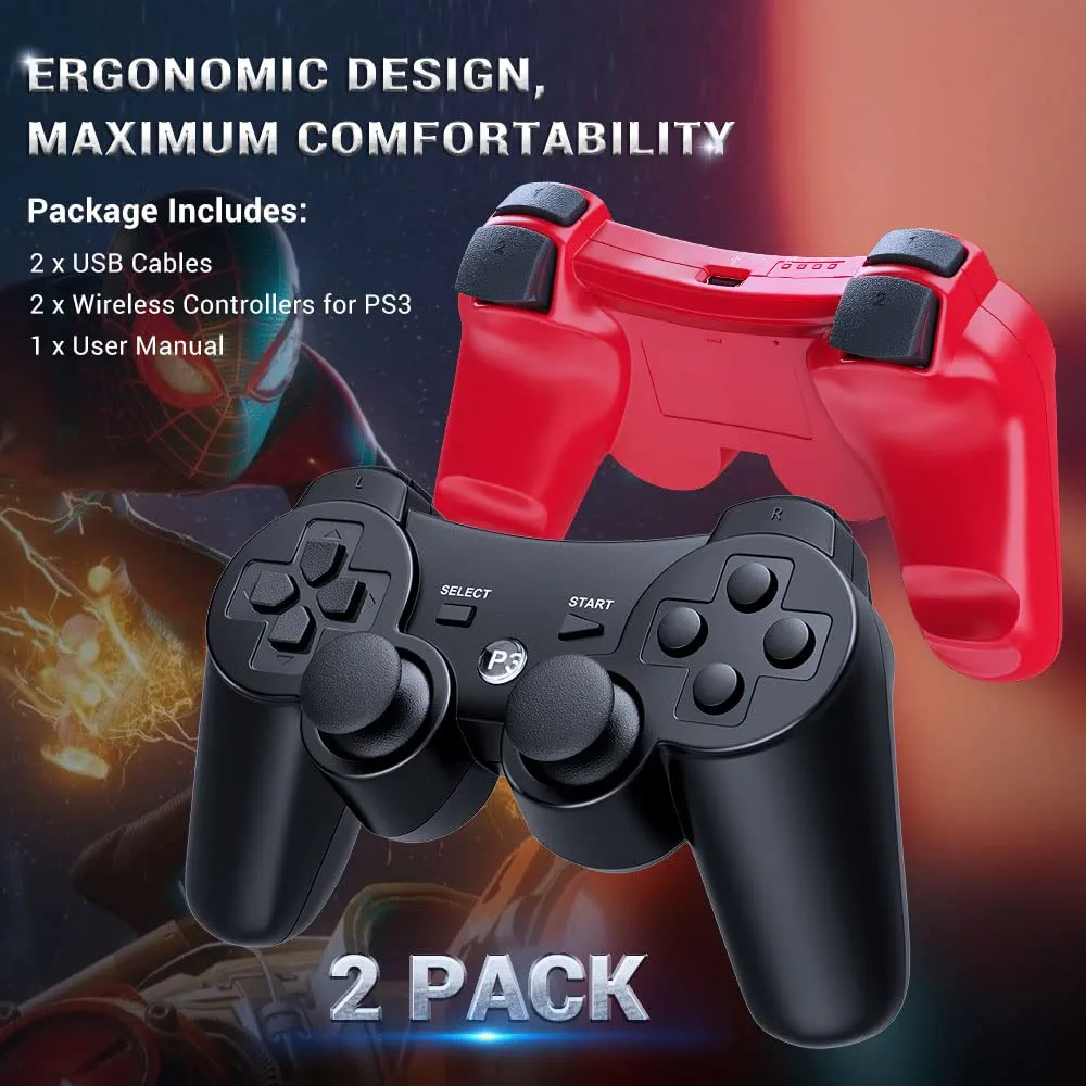 Sony PS3/PS4/PS5 DualShock Wireless Gaming Controller – Ultimate Gamepad with Powerful Vibration, Dual Analog Sticks, Responsive Buttons & Ergonomic Grip (Random Color) view 5