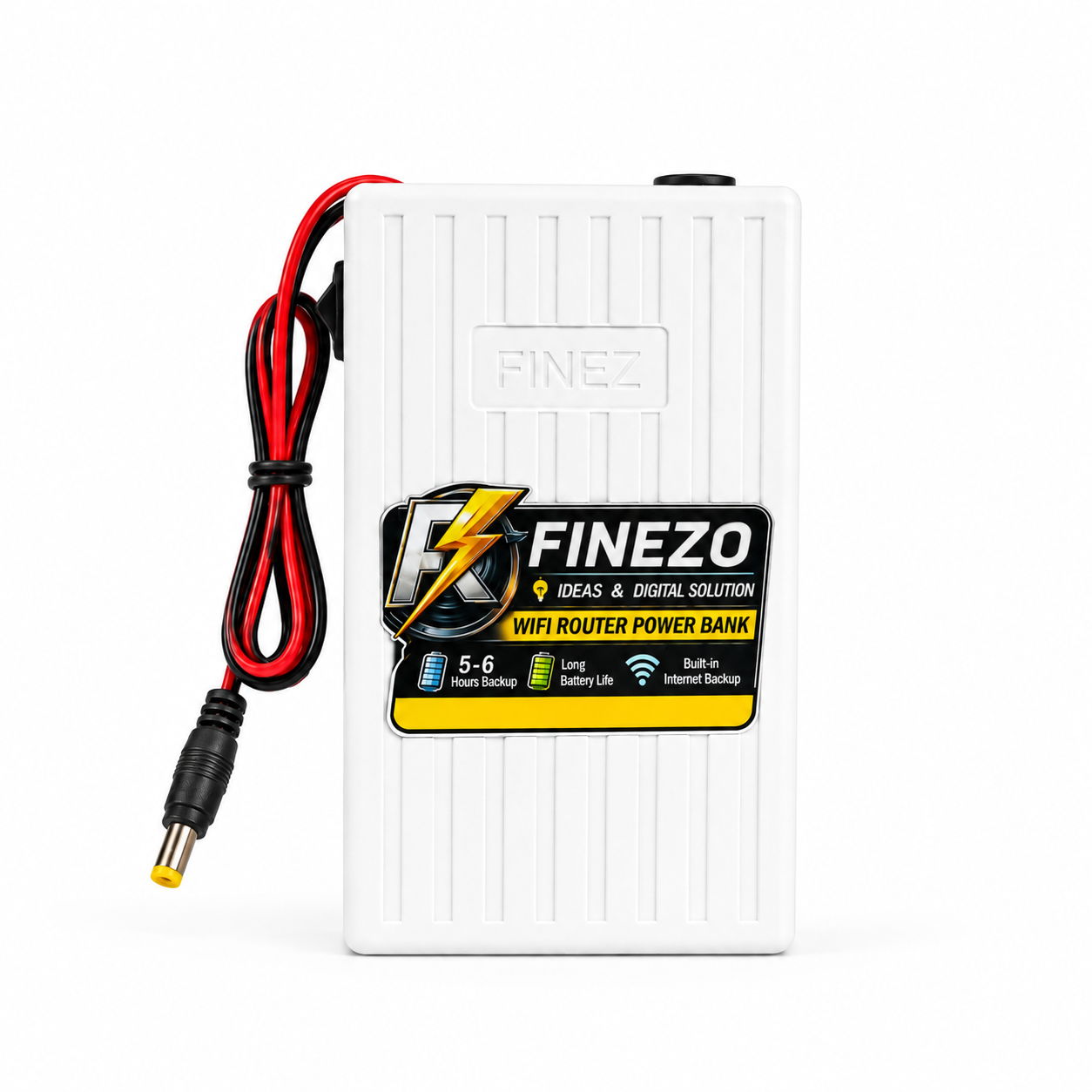 Finezo WiFi Router Power Bank 12V 6000mAh – 5-6 Hours Backup Mini UPS for WiFi Router & Modem – Portable Power Backup for Internet During Load Shedding view 2