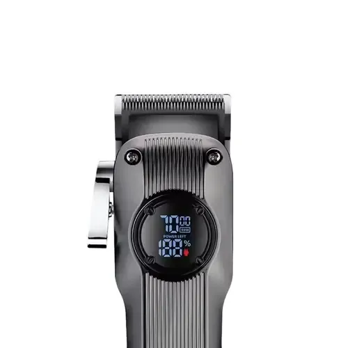 Model 1551 Professional Men Hair Clipper Stainless Steel Blades USB Rechargeable 2000mAh Battery LCD Display view 2