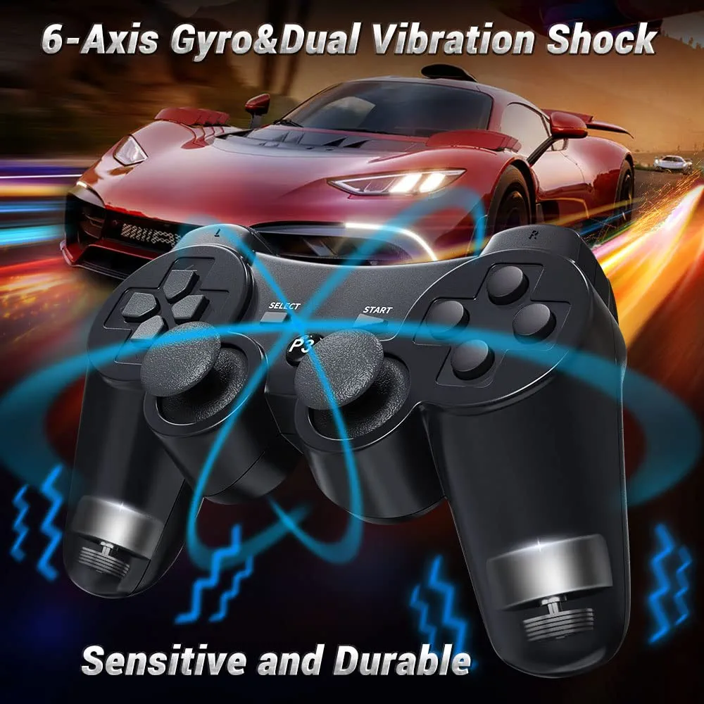Sony PS3/PS4/PS5 DualShock Wireless Gaming Controller – Ultimate Gamepad with Powerful Vibration, Dual Analog Sticks, Responsive Buttons & Ergonomic Grip (Random Color) view 3