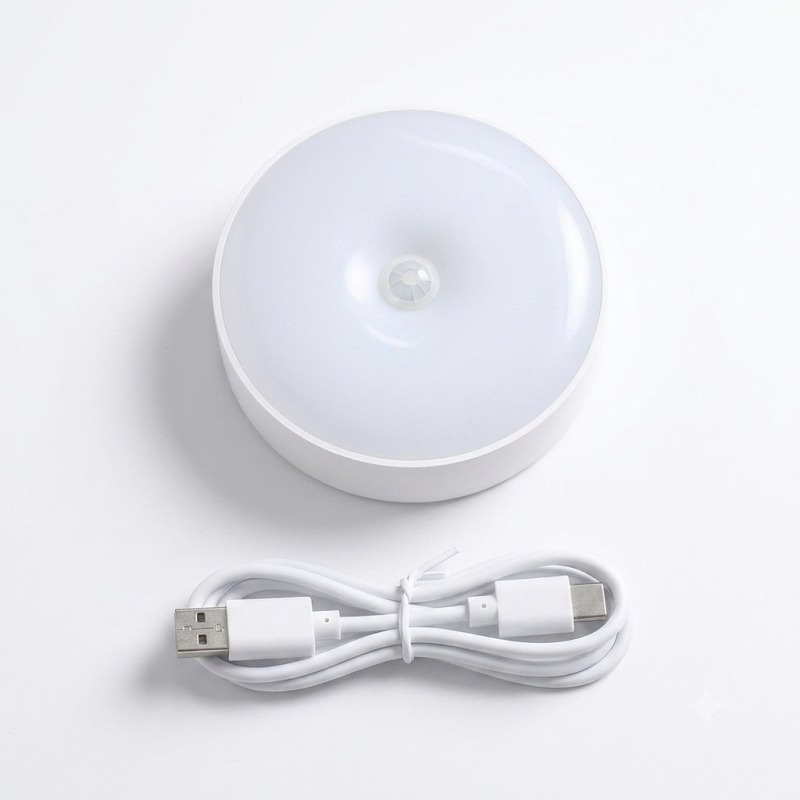 LED Smart Human Body Sensor Night Lamp Emergency Automatic Lighting USB Charging view 2