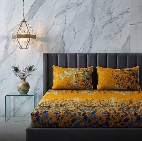 3D Crystal Cotton 3-piece Bedsheet Set AY0010050 view 3