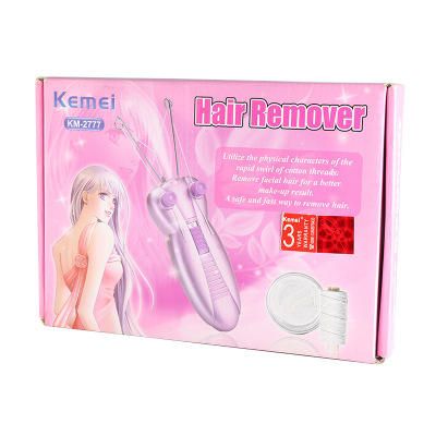 Kemei KM 2777 Electric Facial Cotton Thread Epilator - Grooming Accessory Designed For Facial Hair Removal And Daily Maintenance Routine view 2