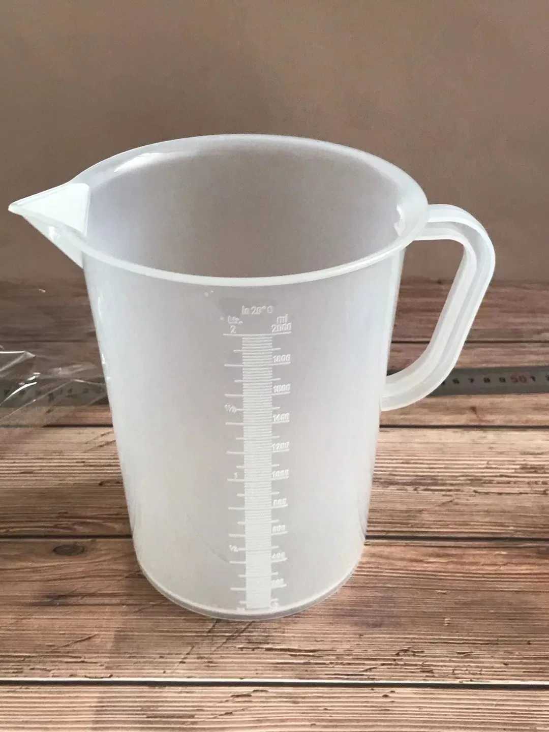 Measuring Jug Plastic 2 Liter 2000ML With Raised Graduations And Ergonomic Handle For Easy Measurement view 4