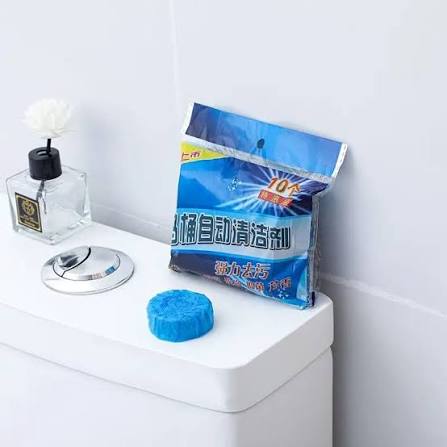 Original China Toilet Cleaning Tablets 10pcs | Fragrance Toilet Bowl Tablets | Blue Chemical Tablets For Washroom Toilet view 3