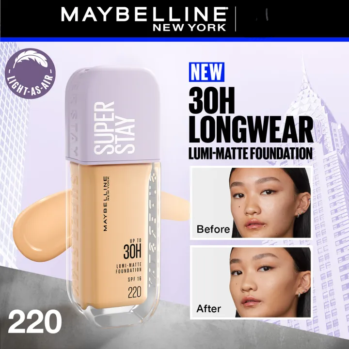 Maybelline Superstay Lumi Matte Foundation 220 - Buy Online in Pakistan at Zenbu Store