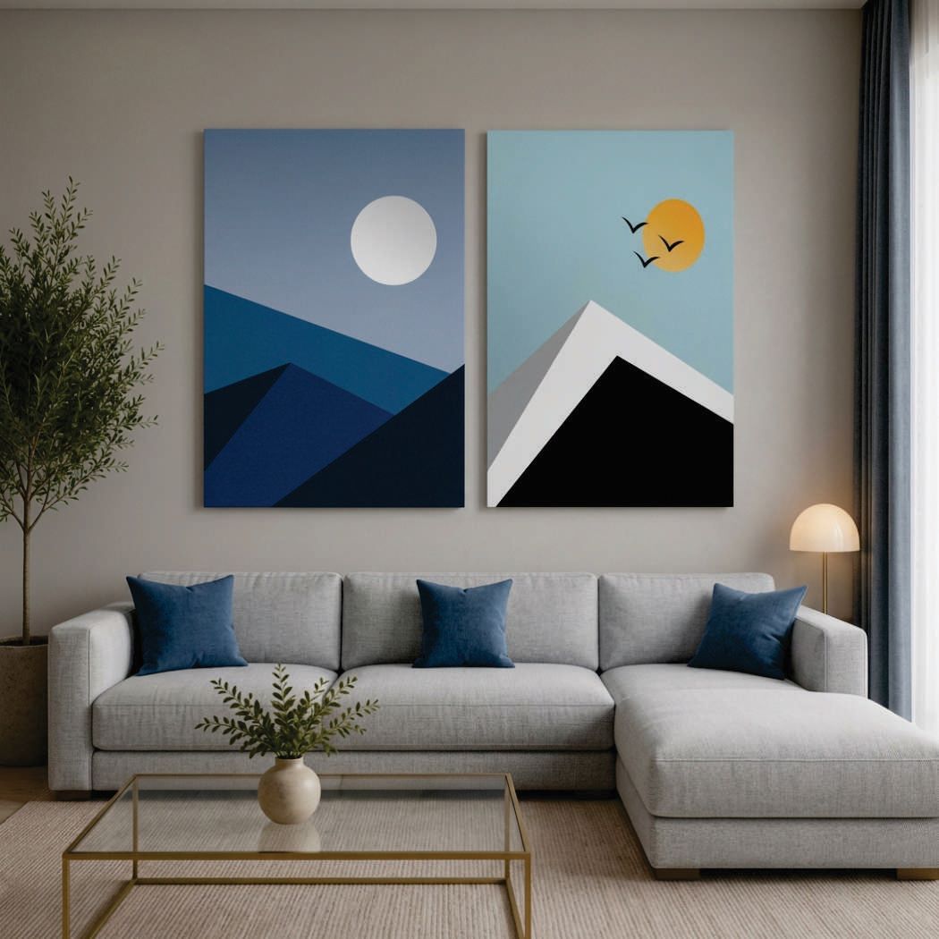 Set of 2 Premium Wall Art Photo Tiles - Buy Online in Pakistan at Zenbu Store