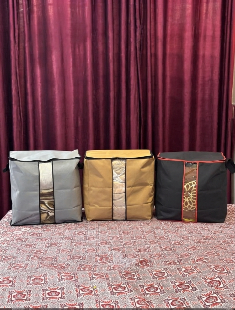 Storage Bag (Quality: 110GSM Non Wowen) Size: 10 x 19 x 19.5 view 4