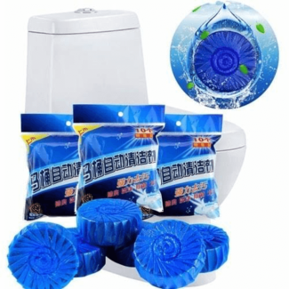 Original China Toilet Cleaning Tablets 10pcs | Fragrance Toilet Bowl Tablets | Blue Chemical Tablets For Washroom Toilet view 4