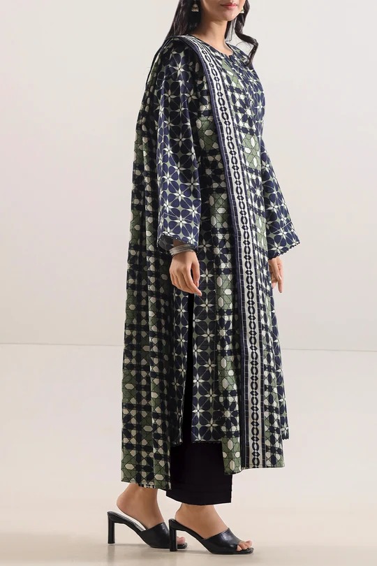 Saya Unstitched Printed Lawn 3 Piece - Clothing Accessory Designed For Wardrobe Enhancement And Daily Fashion Routine view 2