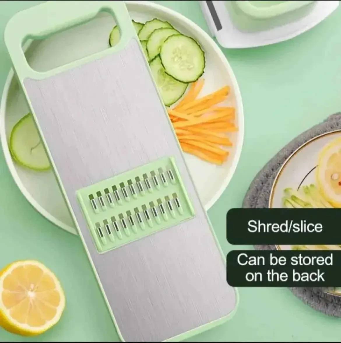 5 in 1 Stainless Steel Multifunctional Vegetable Fruit Slicer & Grater view 4