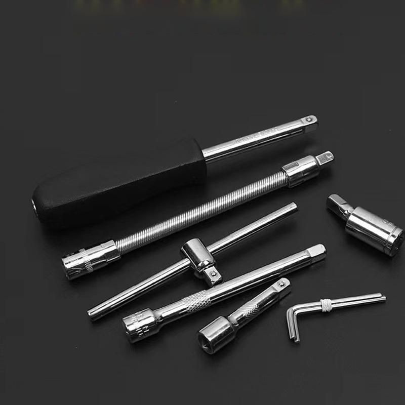 46 Pcs Socket Wrench Tool Set with Storage Case Perfect for Mechanical, Automotive, And DIY Home Repair Tasks view 5
