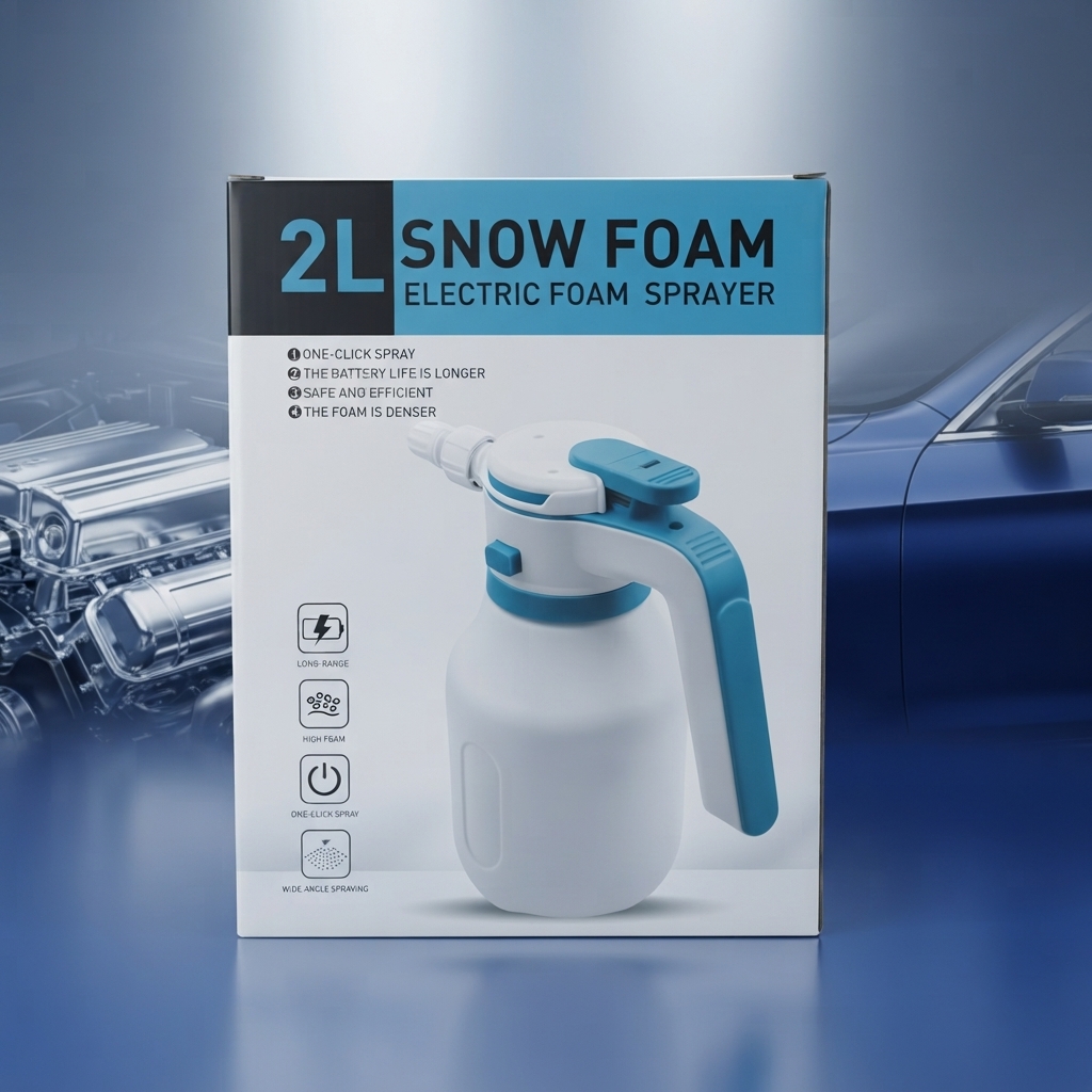 2L Snow Foam Electric Foam Sprayer - Cleaning Accessory Designed For Surface Washing And Daily Maintenance Routine