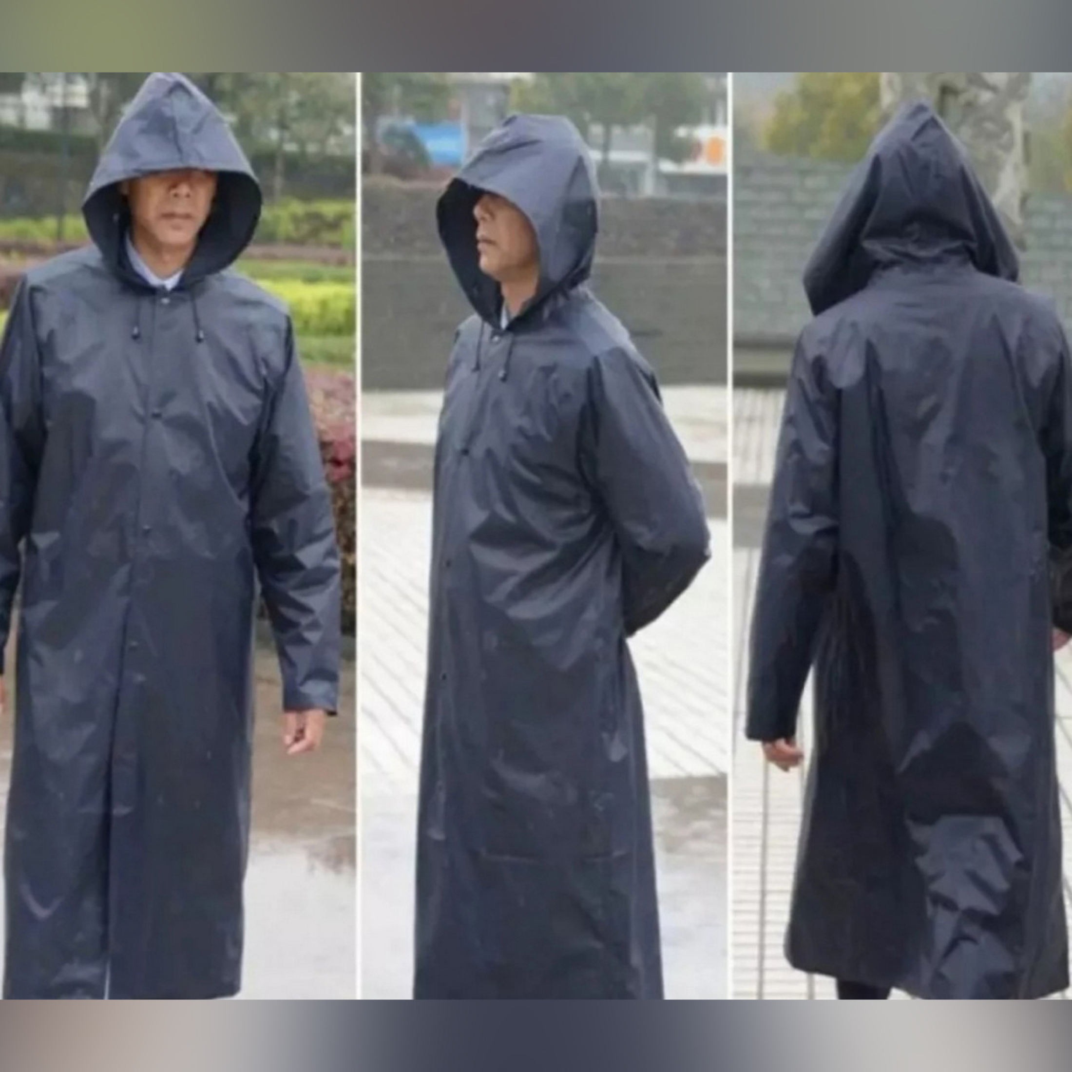 1 Piece Rain Coat | Waterproof Rain Coat | Rain Coat For Bikers | Rain Coat For Men & Women | Parachute Material Rain Coat ( Only Coat ) & ( Random Color ) view 5