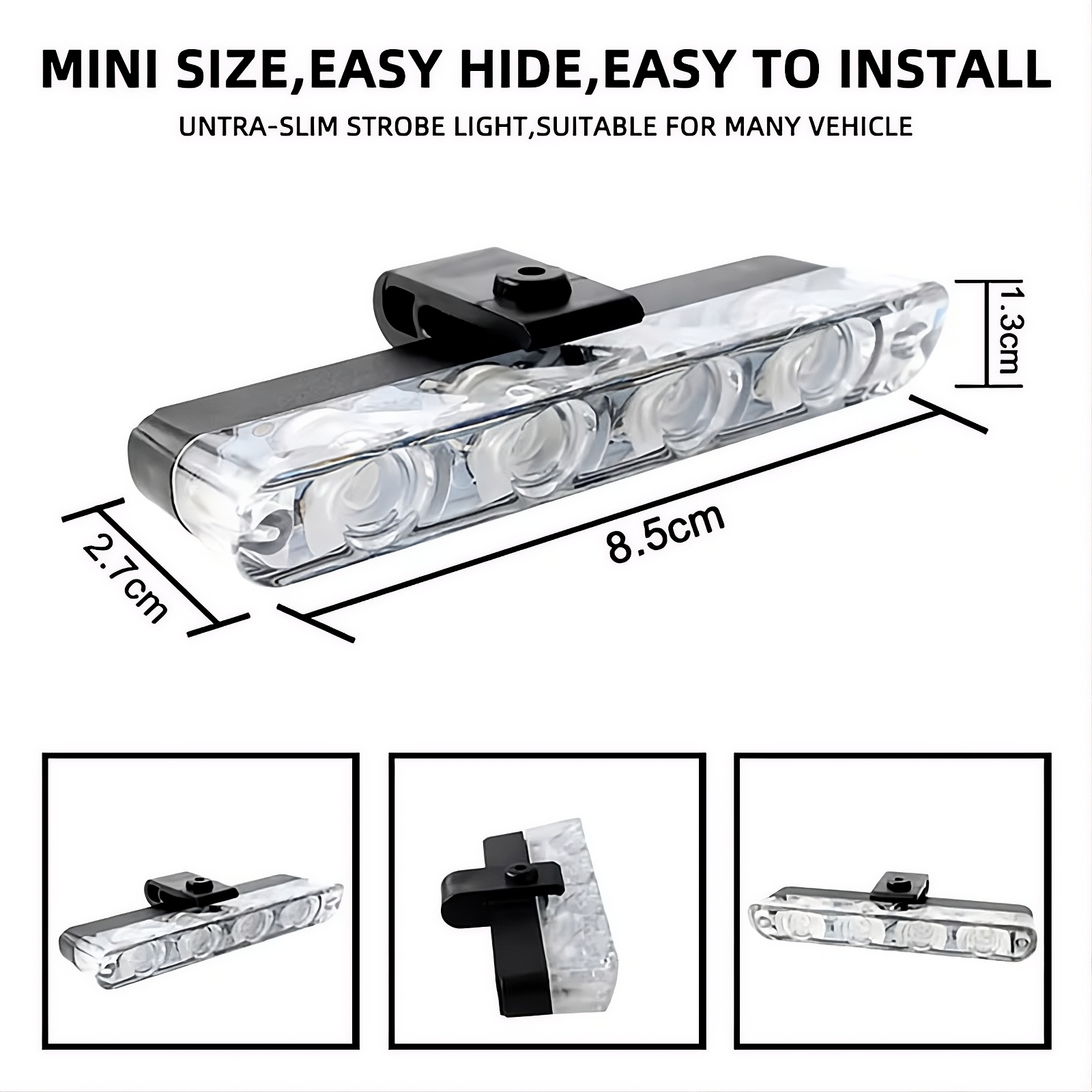 Remote Control Flasher For Bikes & Cars Car Grill Flasher 4 Pcs 16 leds view 5