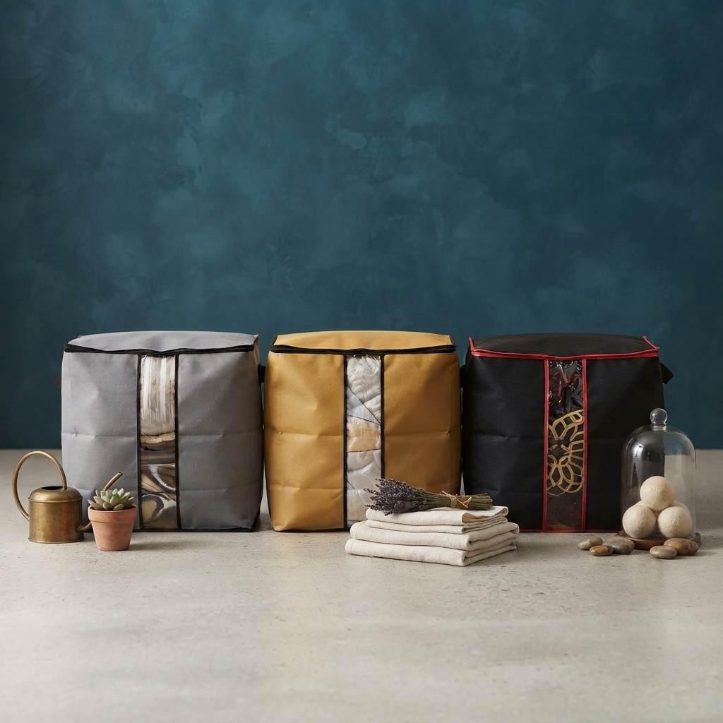 Storage Bag (Quality: 110GSM Non Wowen) Size: 10" x 19" x 19.5" - Buy Online in Pakistan at Zenbu Store
