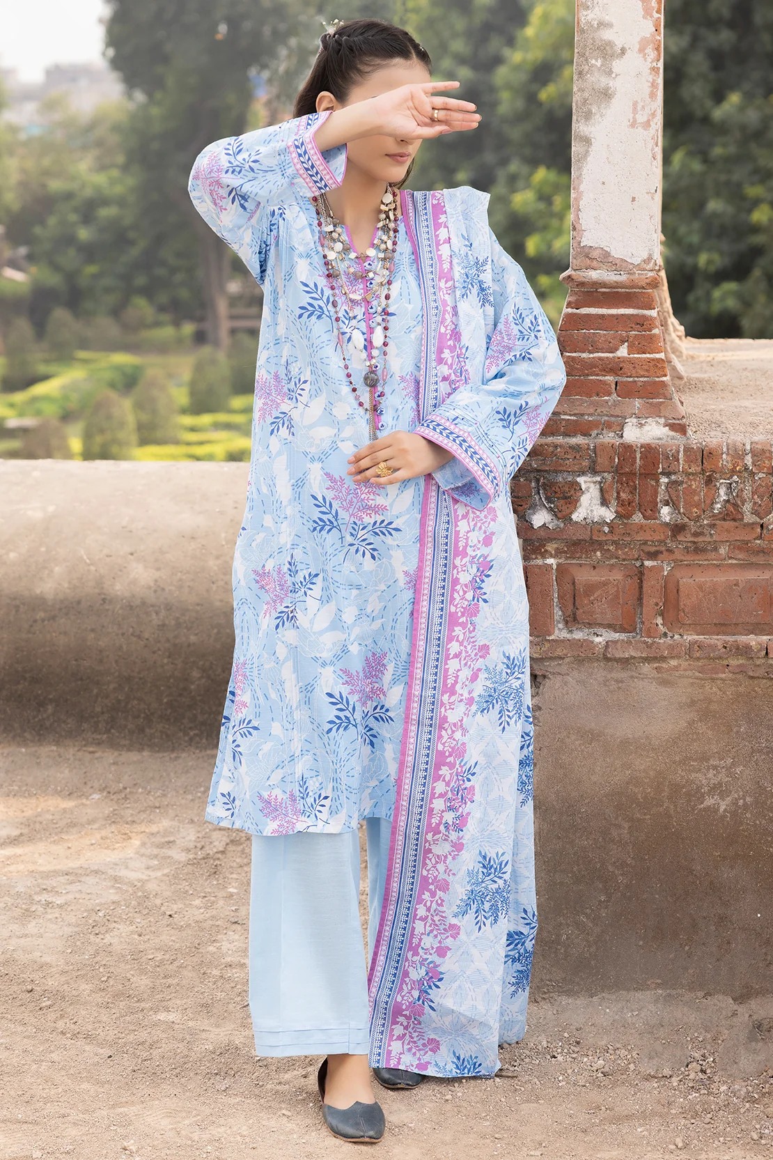 Unstitched Printed Warm Khaddar 3 Piece - Winter Apparel Accessory Designed For Cold Weather Styling And Daily Wardrobe Routine view 2