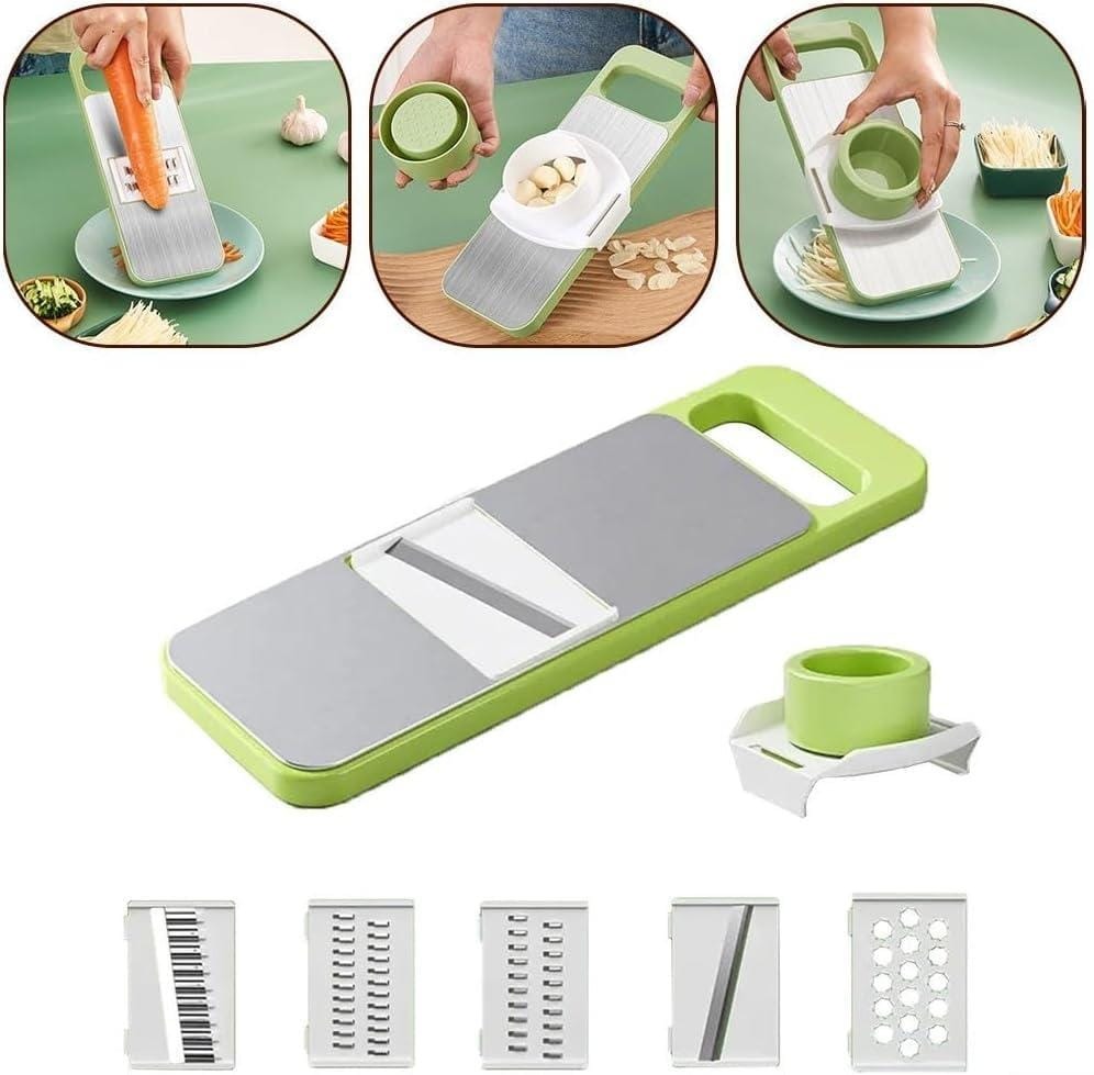 5 in 1 Stainless Steel Multifunctional Vegetable Fruit Slicer & Grater view 3