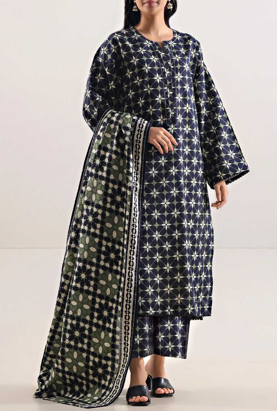 Saya Unstitched Printed khadder 3 Piece - Buy Online in Pakistan at Zenbu Store