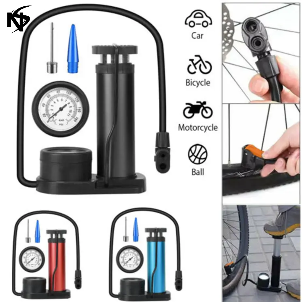 Single Cylinder Foot Air Pump with Pressure Gauge view 2