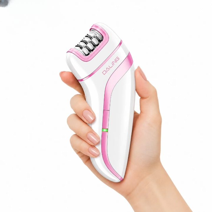 Daling DL 6015 Electric Rechargeable Epilator For Women - Personal Care Accessory Designed For Hair Removal And Daily Maintenance Routine
