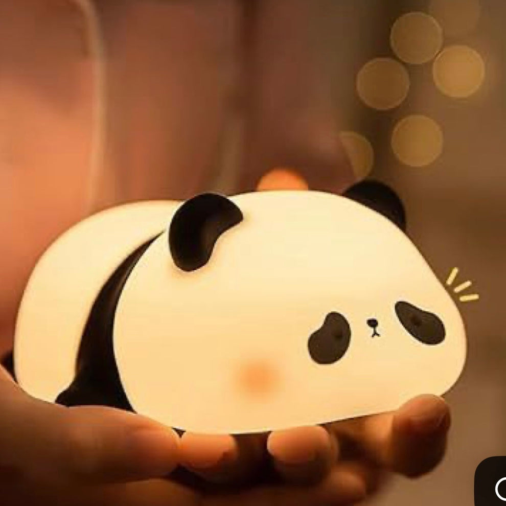 Mini Cute Panda Squishy Night Light – Adorable LED Silicone Lamp for Kids, Baby Nursery & Bedroom Decor | Dimmable Soft Glow Gift view 4