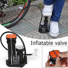 Single Cylinder Foot Air Pump with Pressure Gauge For CAR & Bike (Random Color) view 4