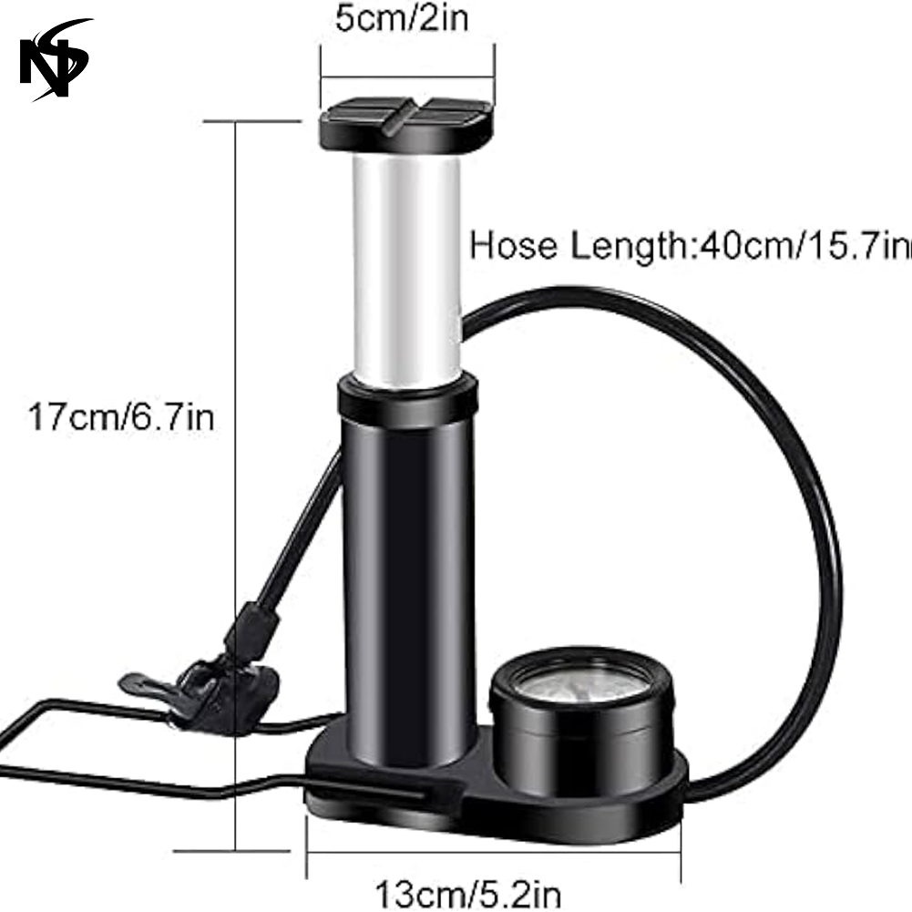 Single Cylinder Foot Air Pump with Pressure Gauge view 4