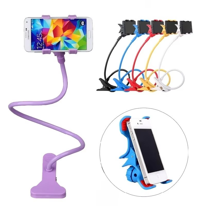 Flexible Gooseneck Phone Holder - 360 Rotation | Random Color view 3