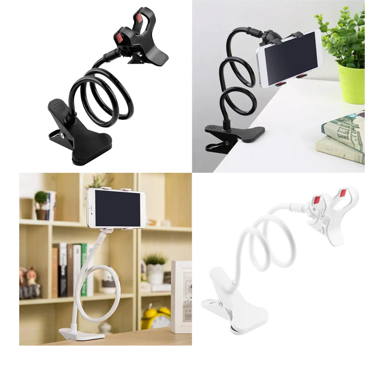 Flexible Gooseneck Phone Holder - 360 Rotation | Random Color view 2