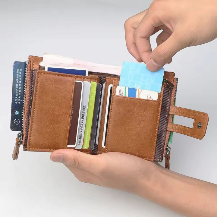 Genuine Baellerry Buffalo Leather Wallet – Classic Trifold Edition view 5
