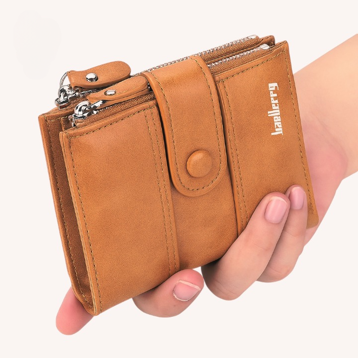 Genuine Baellerry Buffalo Leather Wallet Classic Trifold Edition - Fashion Accessory Designed For Cash Storage And Daily Carry Routine view 5