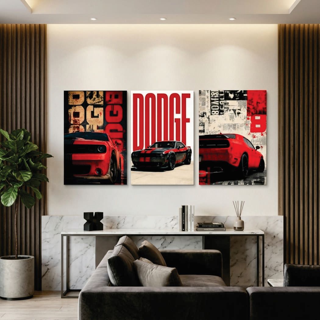 Set of 3 Premium Wall Art Photo Tiles - Buy Online in Pakistan at Zenbu Store