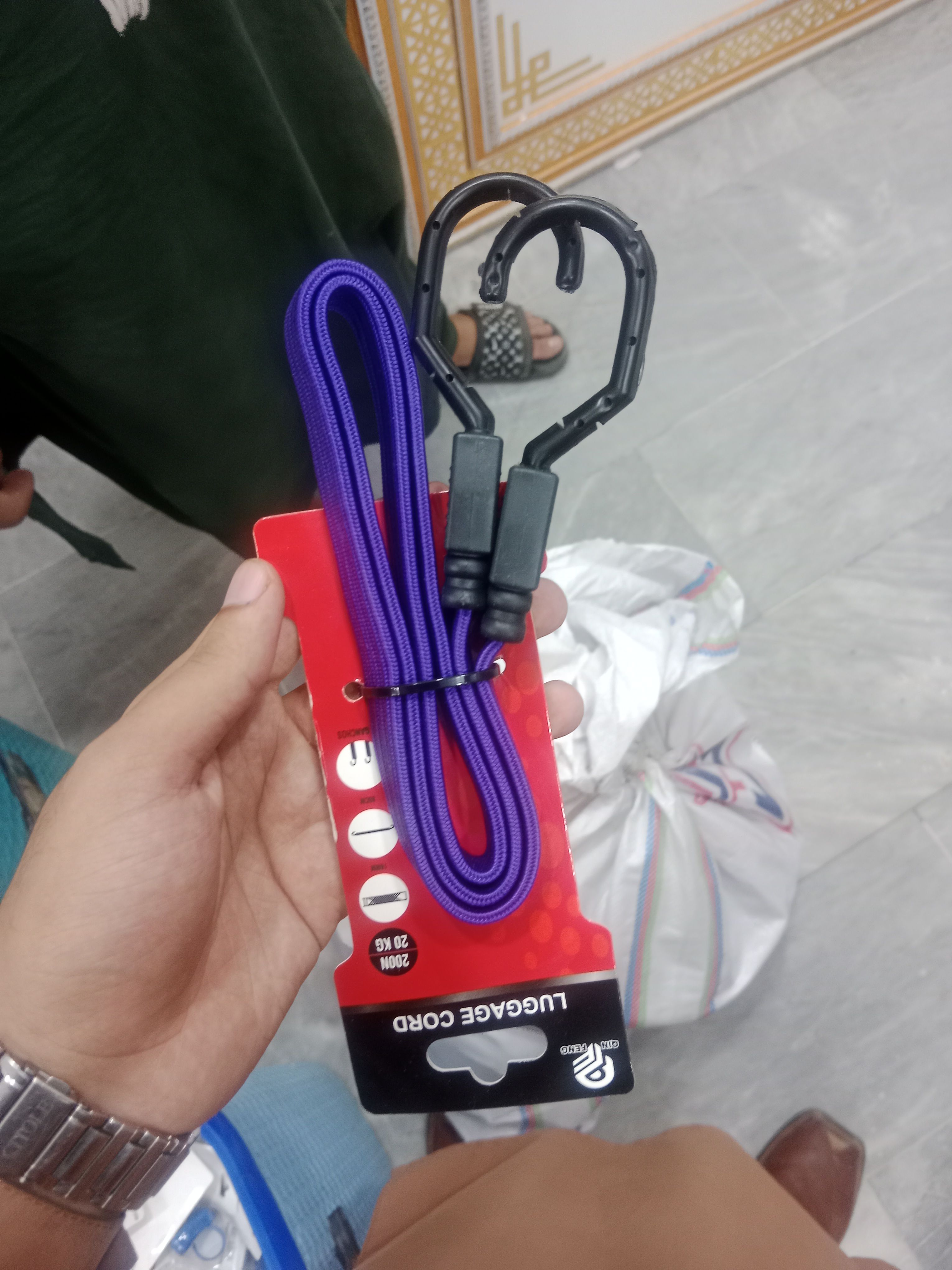 Power Plus Luggage Cord - Heavy Duty Bungee Hook view 3