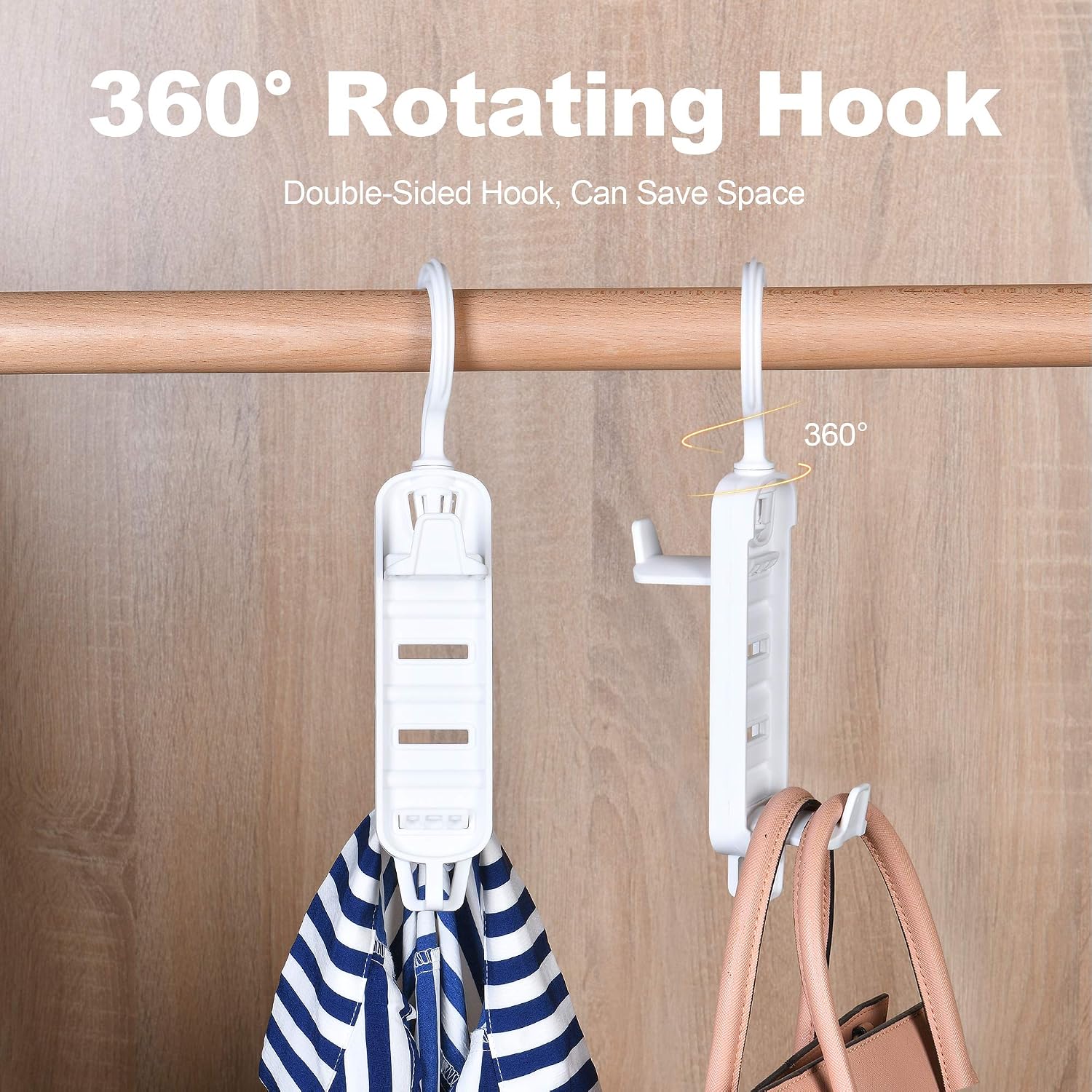 Handbag Hanger Hook - Bag Rack Plastic Holder Storage Great for Closet Rod Hanger for Closet Storage Scarf Handbag Belt Hanger Tie Rack Holder view 4