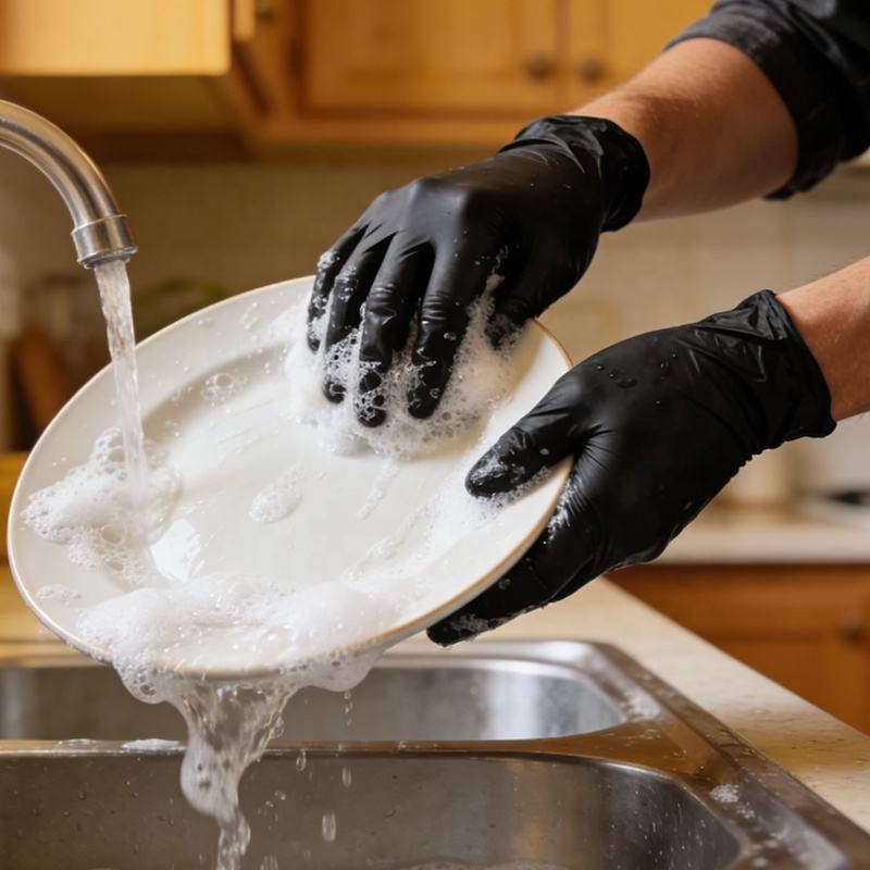 Royal Heavy-Duty Household Gloves | Reusable Waterproof Cleaning Gloves for Kitchen, Bathroom & Laundry view 2