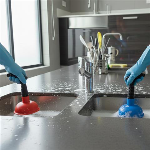 Mosi Basin Plunger – Manual Drain Unclogging Tool (Random Color) view 3