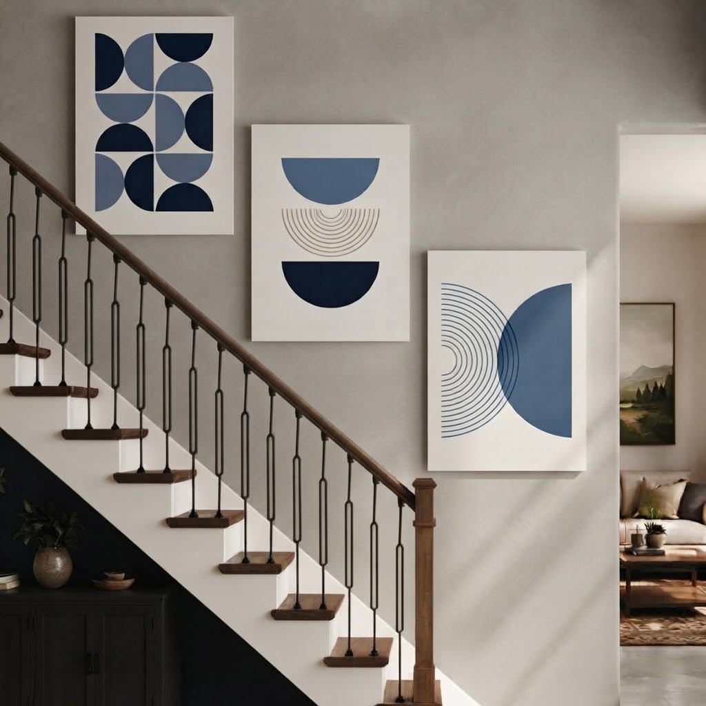 Set of 3 Premium Wall Art Photo Tiles – Modern Home Decor Sets 8x11 view 2
