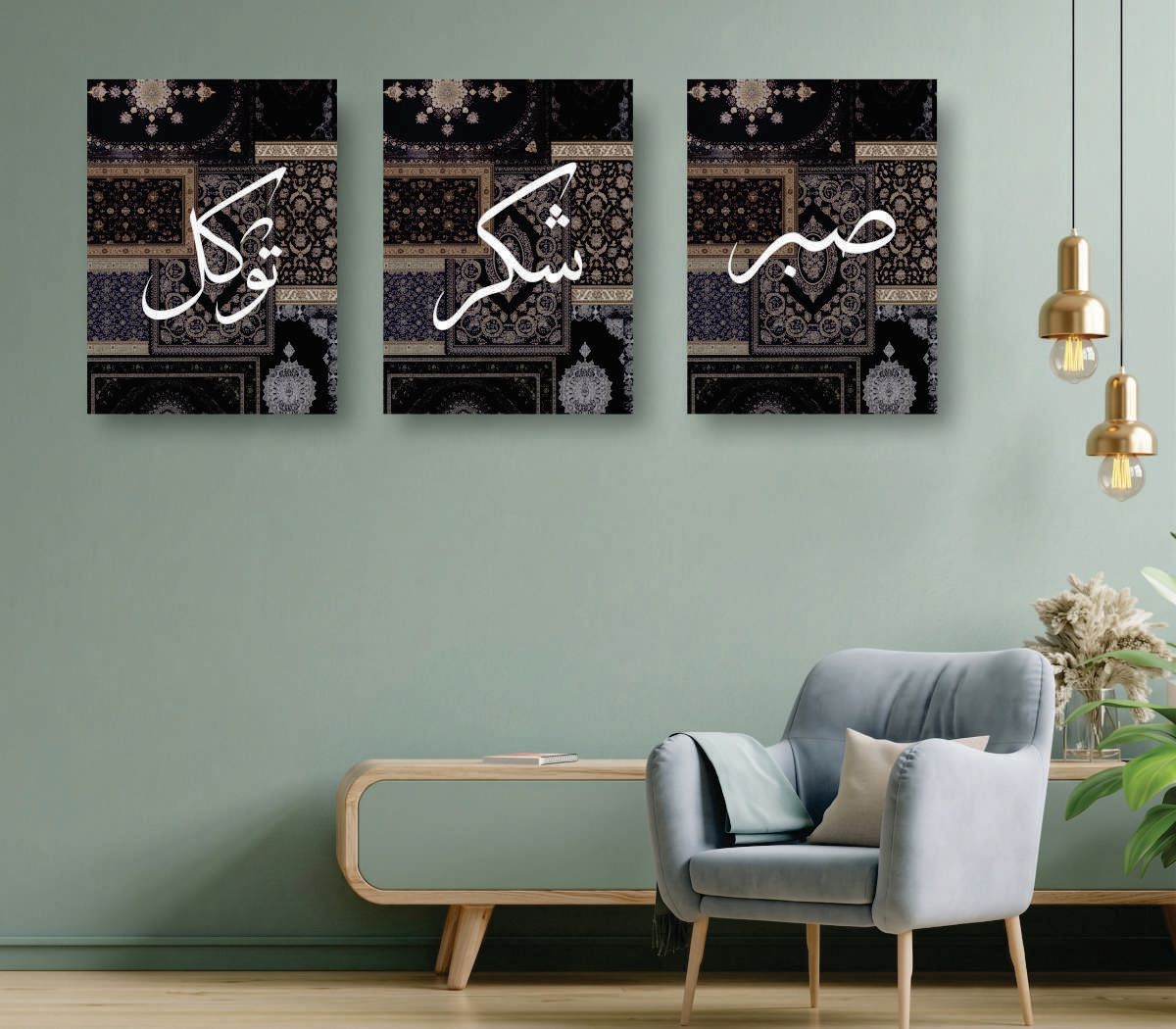 Set of 3 Premium Wall Art Photo Tiles – Modern Home Decor Sets 8x11