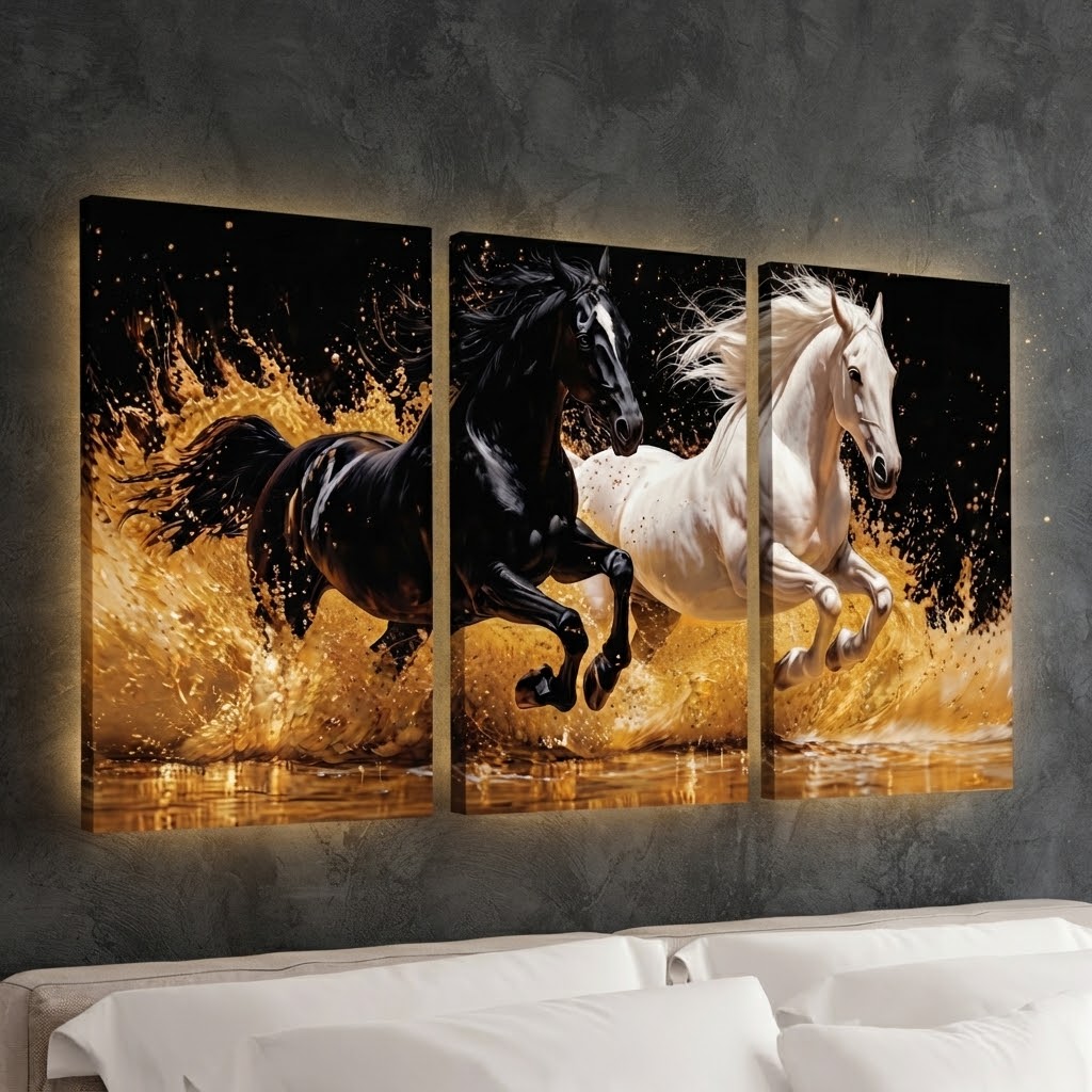 Set of 3 Premium Wall Art Photo Tiles – Modern Home Decor Sets 8x11 view 3