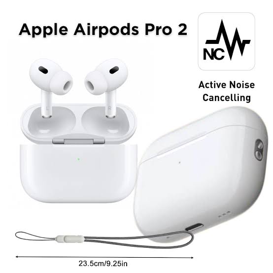 Master Quality AirPods Pro 2 White Active Noise Cancellation (Titanium Master Quality) view 2